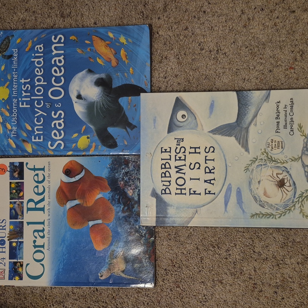 HOMESCHOOL Marine Science Lot 24hrs Coral Reef ,Ocean Encyclopedia, Bubble Homes